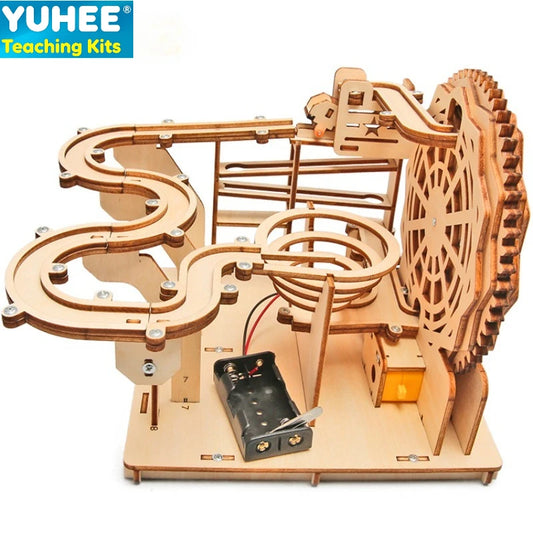STEM Ball Track Kit – Engaging Wooden Marble Run Toy
