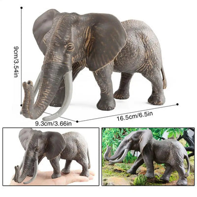 Realistic Elephant Figurine for Kids