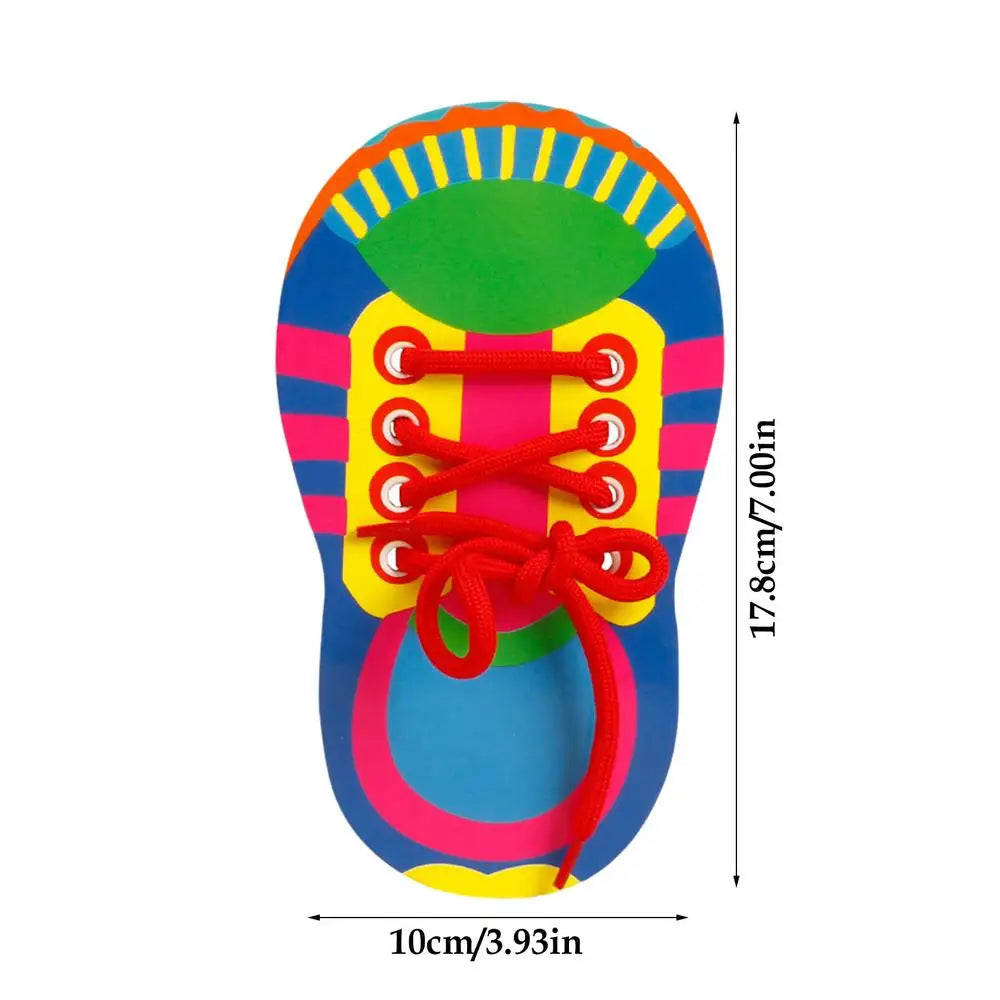 Shoelace Practice Toy for Fine Motor Skills