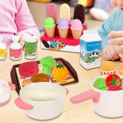 Play Kitchen Set with Pots and Pans