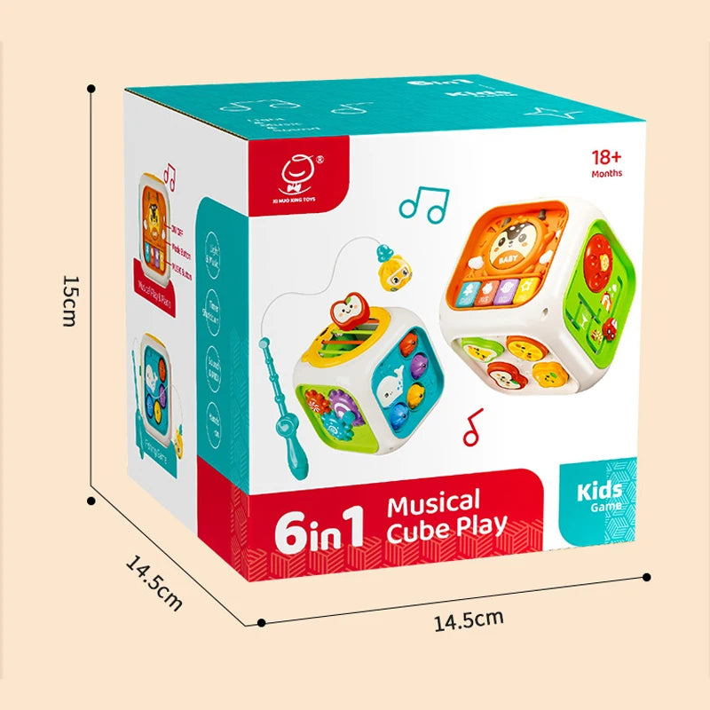 6 in 1 Montessori Baby Activity Cube