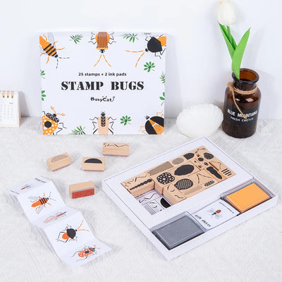 DIY Insect Stamp Montessori Art Toy for Kids