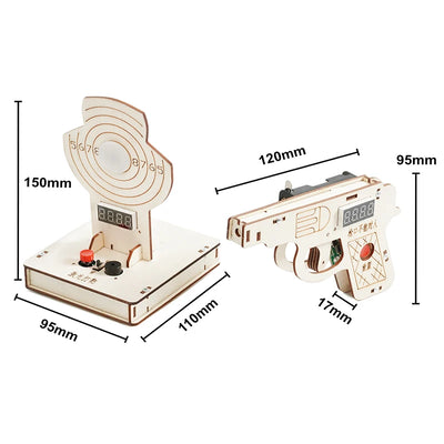 Laser Shooting Wooden Puzzle STEM Toy