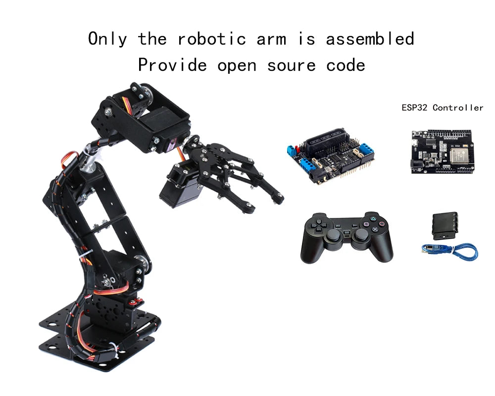 Programmable 6-Axis Robotic Arm Kit with Tutorials