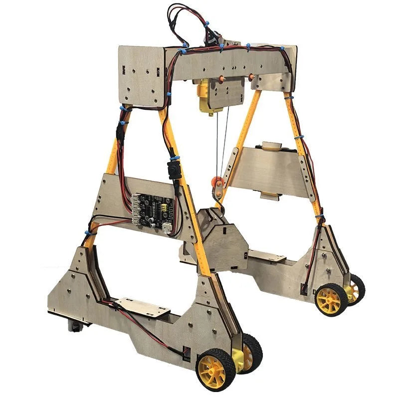 Remote Control Gantry Crane DIY Toy for Kids