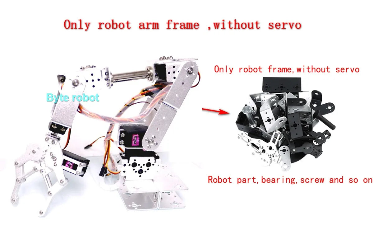 Programmable 6-Axis Robotic Arm Kit with Tutorials