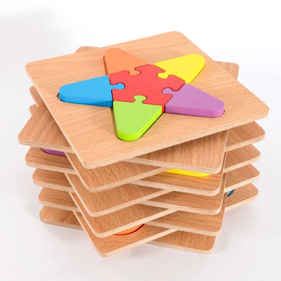 Wooden Tangram Puzzle Montessori Toy for Kids
