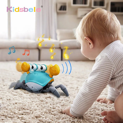 Interactive Crawling Crab Toy with Lights and Music