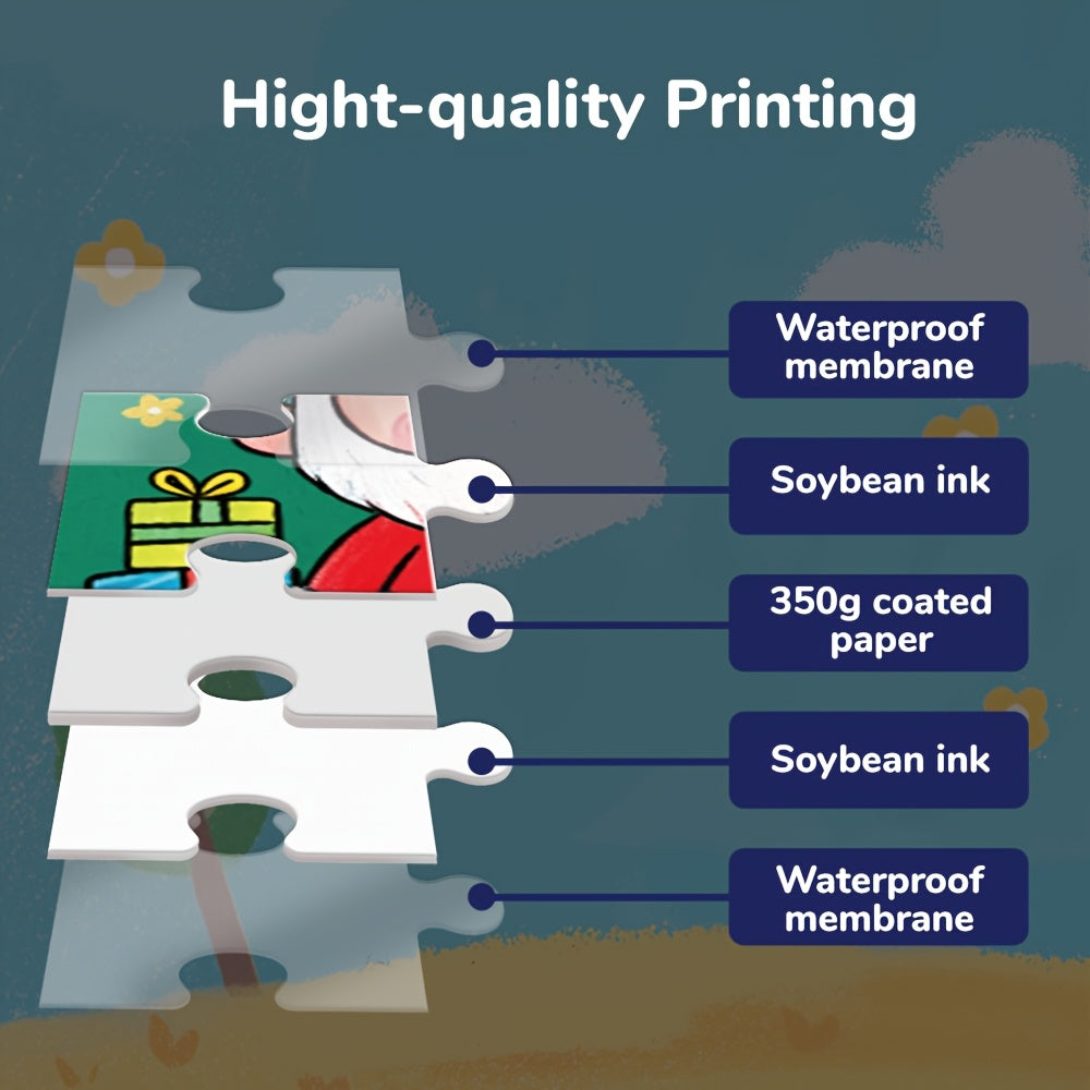 Kids Christmas Puzzle Set – Fidget-Friendly, Travel Ready, 36/72pcs