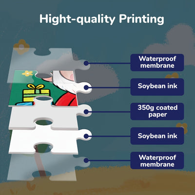 Kids Christmas Puzzle Set – Fidget-Friendly, Travel Ready, 36/72pcs