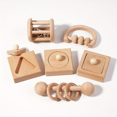 Montessori 6-Piece Cognitive Toy Set – Parent-Child Interactive Play