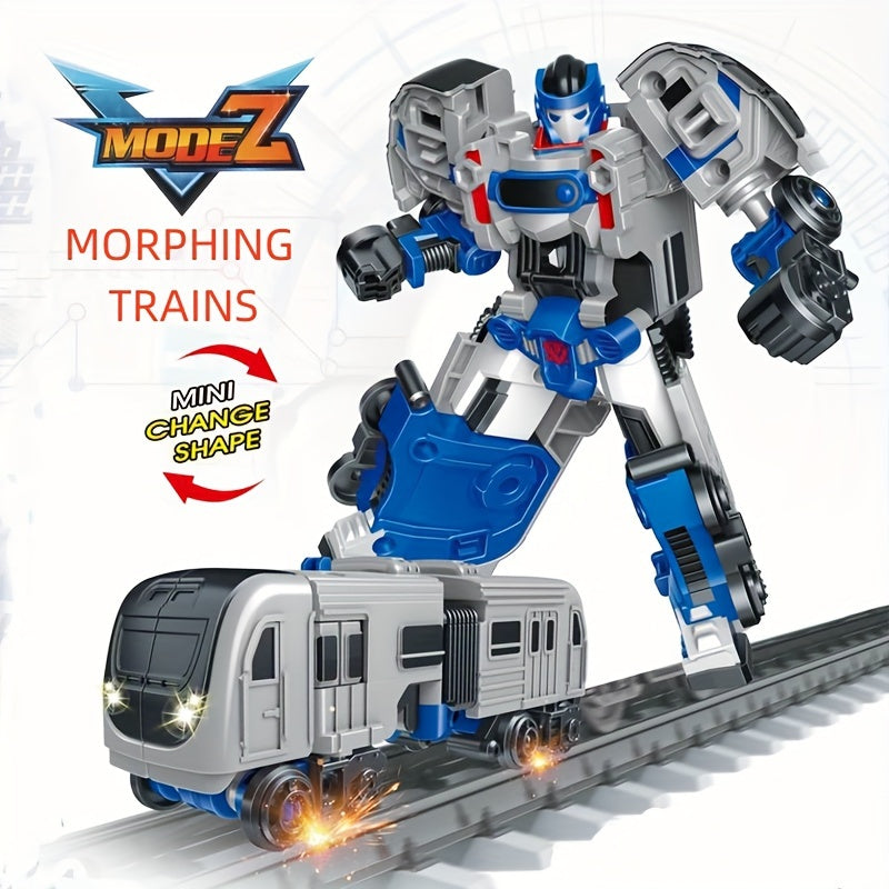 Transforming Robot & Train – Educational Puzzle Action Toy