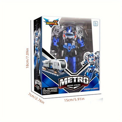 Transforming Robot & Train – Educational Puzzle Action Toy