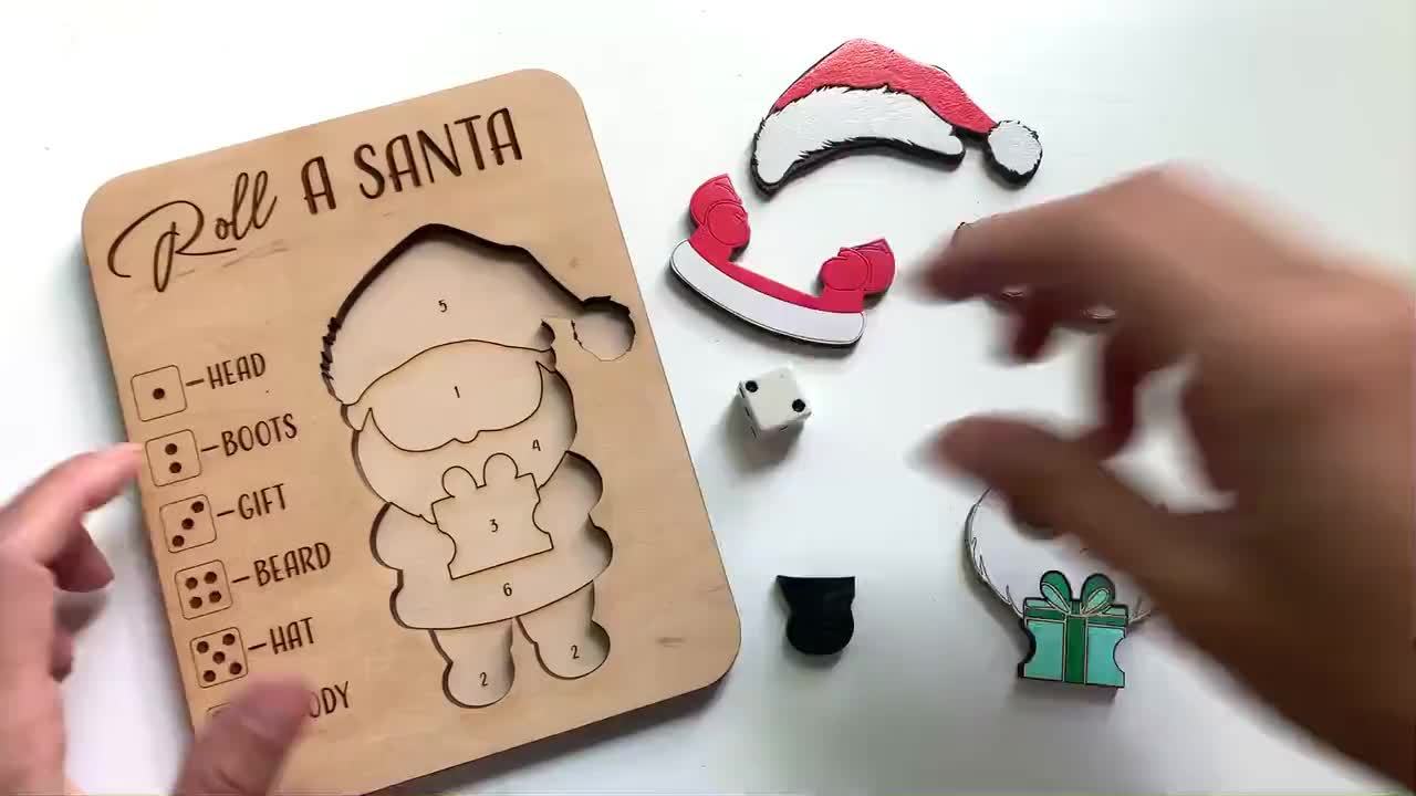 Christmas Party Game Set – Santa Craft Kit for Holiday Fun & Decor