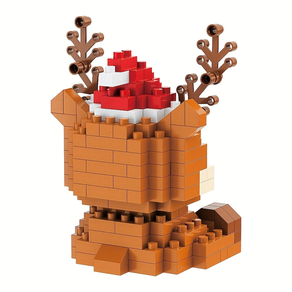 Christmas Mini Blocks Set – Cute Santa, Elf & Reindeer Ornaments