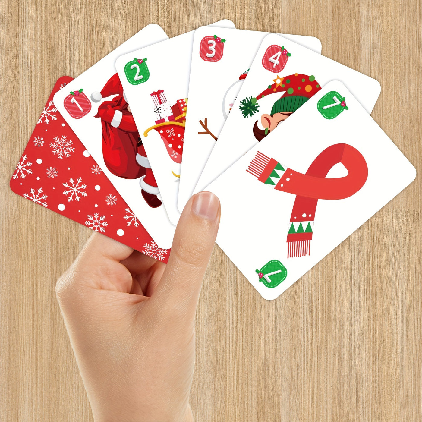 Family Christmas Card Game – Interactive GO FISH Set for Gatherings