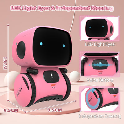 Pink Learning Robot – Singing, Dancing, Recording & Voice Commands