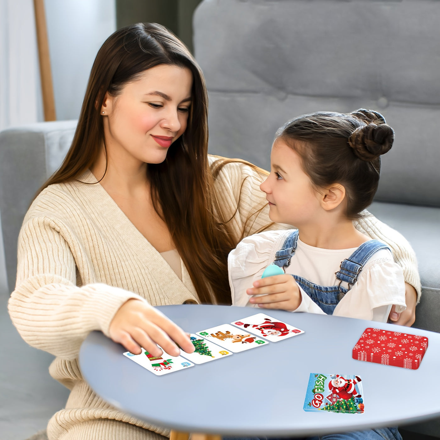 Family Christmas Card Game – Interactive GO FISH Set for Gatherings