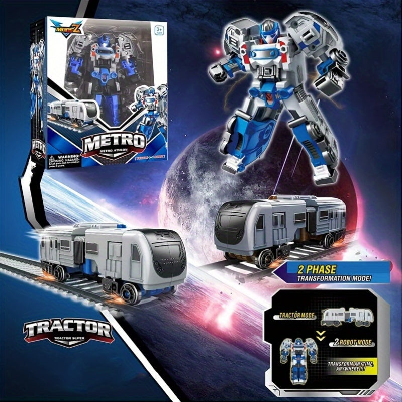 Transforming Robot & Train – Educational Puzzle Action Toy