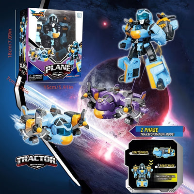 Transforming Robot Airplane Toy – Educational Assembly Gift